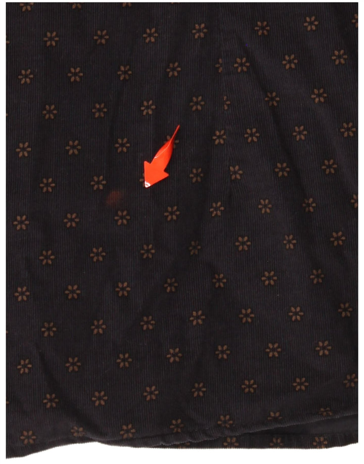 Cămașă pentru bărbați din velur TED BAKER Mărimea 6 2XL Bumbac floral albastru bleumarin