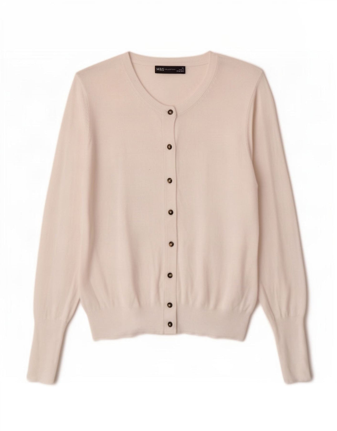 Pulover cardigan pentru femei Marks & Spencer UK 12 Medium White Viscose