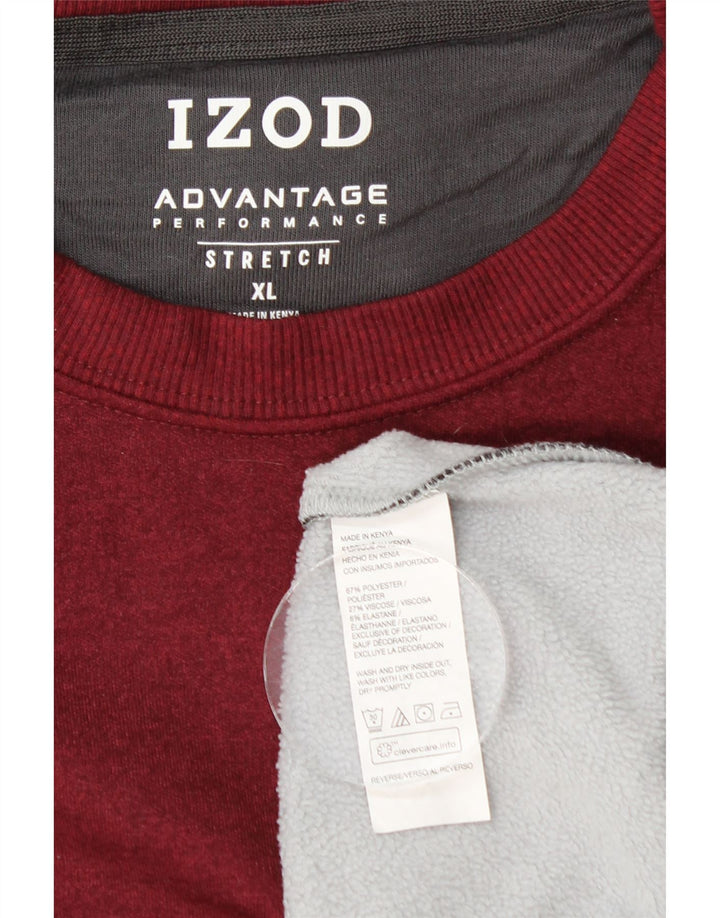 Pulover IZOD pentru bărbați, XL, gri, poliester color bloc