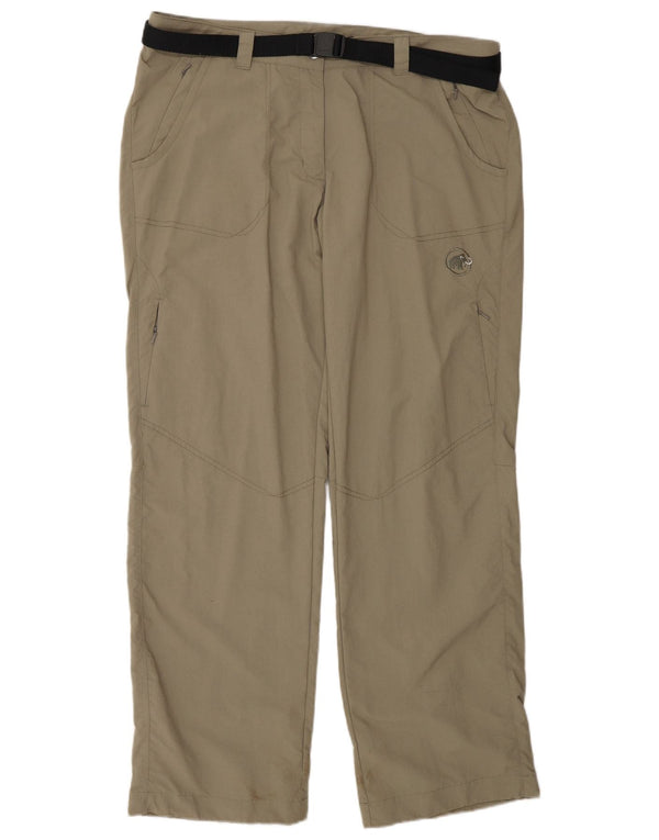 Pantaloni cargo scurti drepti pentru femei MAMMUT UK 18 XL W36 L31 kaki