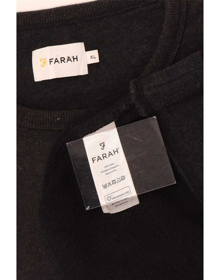 Pulover pentru bărbați Farah Pulover XL bumbac gri