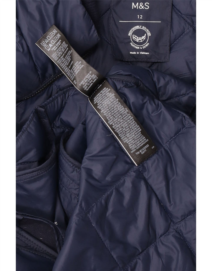 Jachetă căptușită pentru femei Marks & Spencer UK 12 Medium Bleumarin