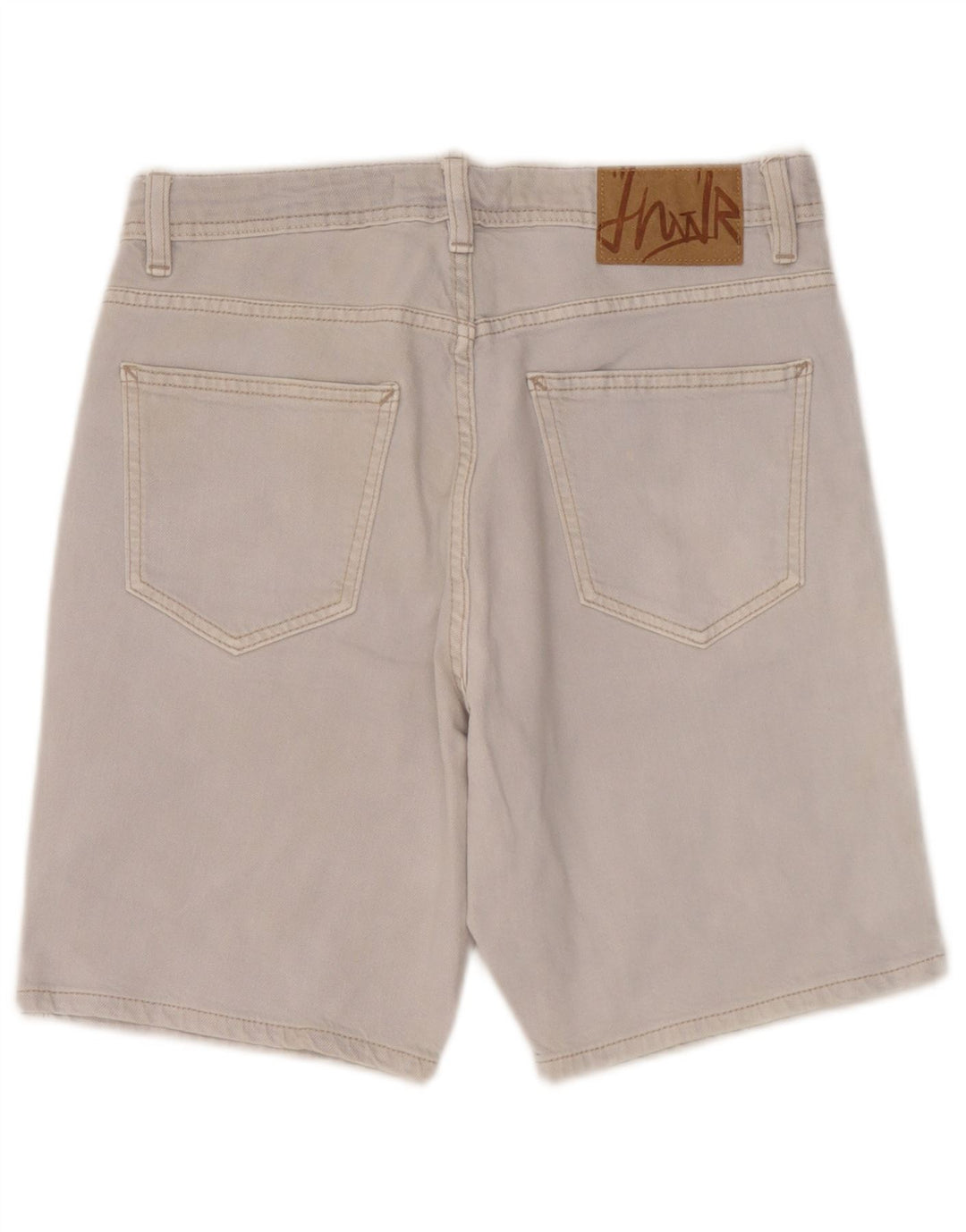 Pantaloni scurți din denim pentru bărbați Zara EU 38 Small W30 Bumbac gri