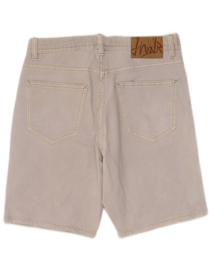Pantaloni scurți din denim pentru bărbați Zara EU 38 Small W30 Bumbac gri