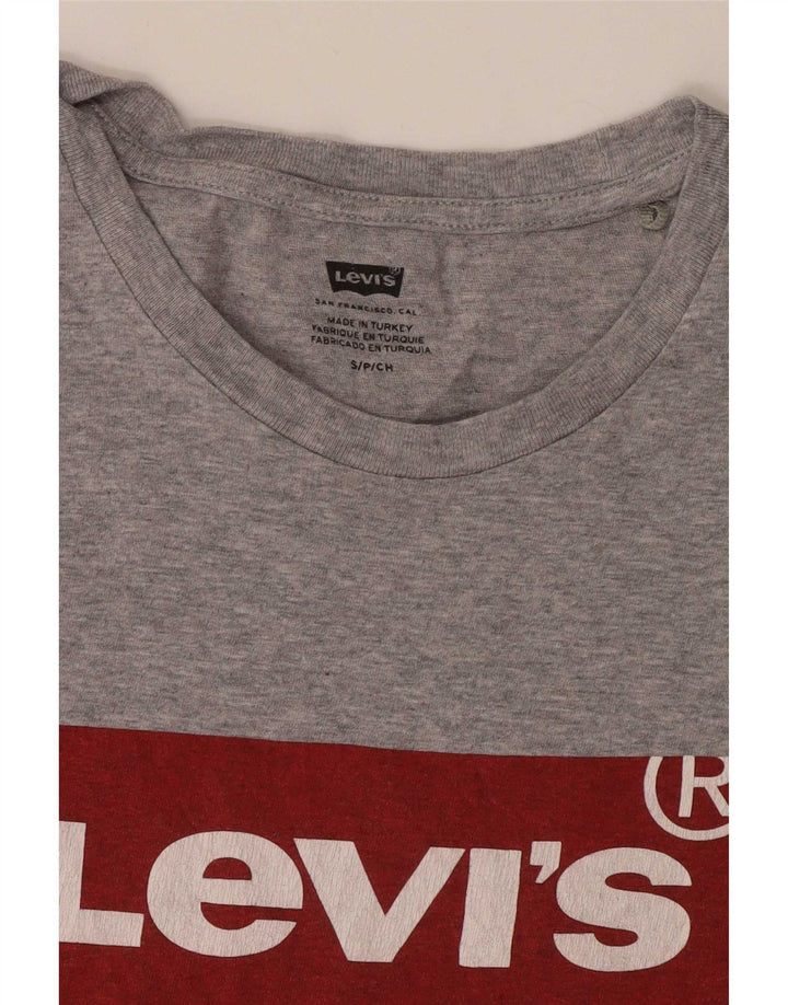 Tricou cu grafică Levi's pentru bărbați Top mic gri cu pete