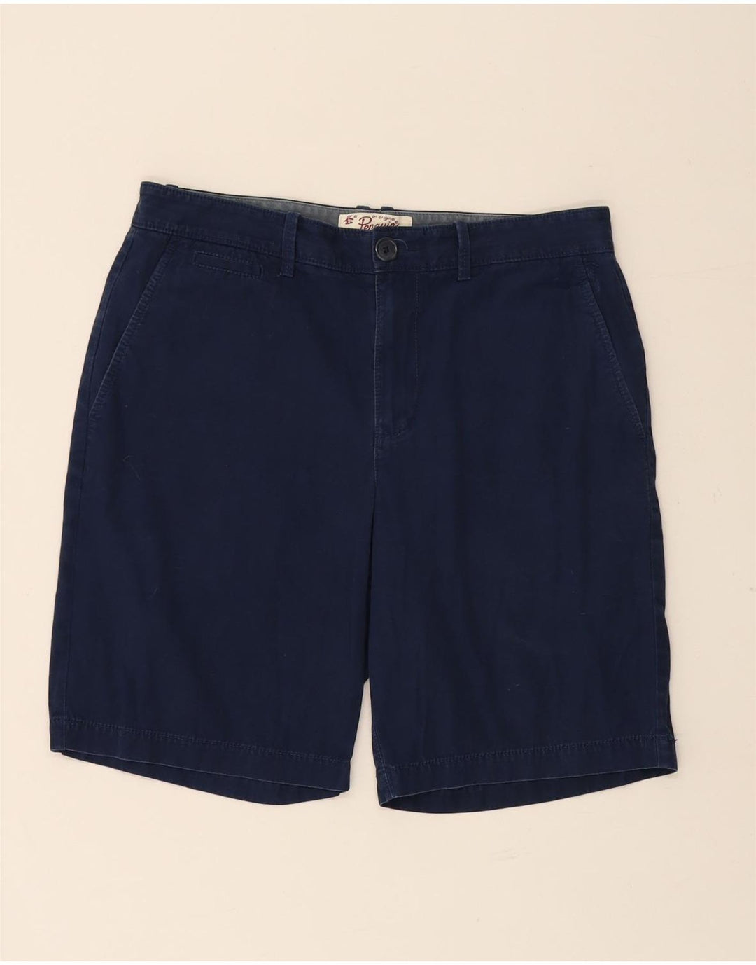 Pantaloni scurți chino pentru bărbați PENGUIN W32 bumbac bleumarin mediu