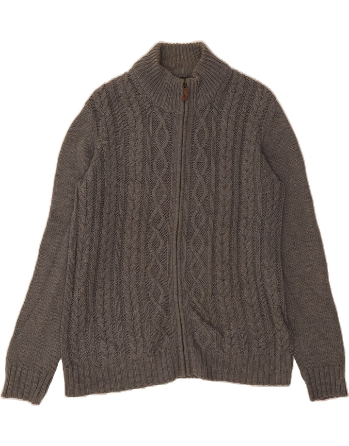 MASSIMO DUTTI Boys Cardigan Sweater 15-16 Years Grey Cotton Vintage Massimo Dutti and Second-Hand Massimo Dutti from Messina Hembry 