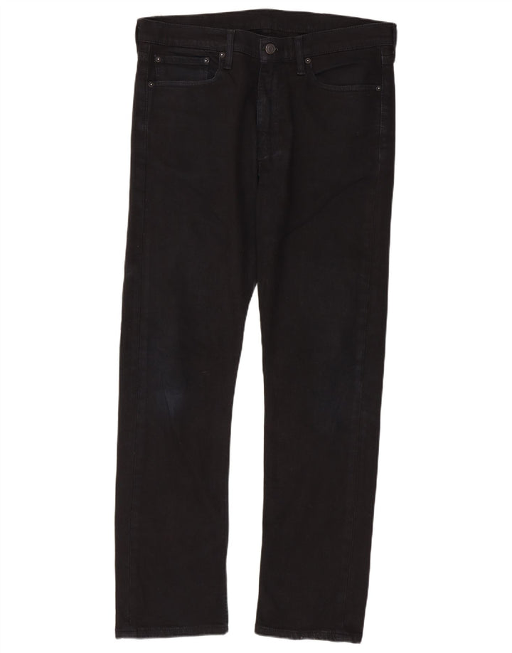 Blugi Levi's 513 Slim Straight pentru bărbați W34 L32 bumbac negru