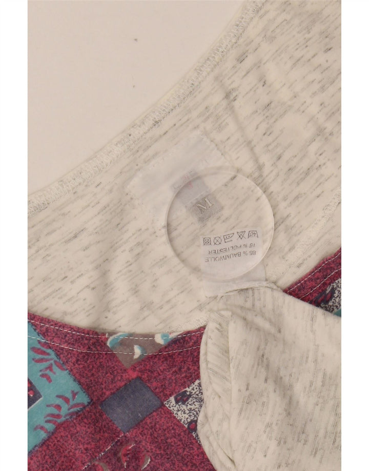 Top cu vestă grafică pentru bărbați TAKE FIVE, bumbac color bloc, gri mediu