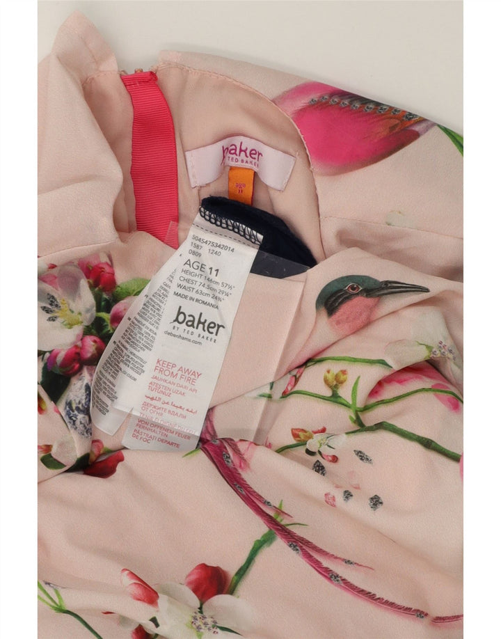 TED BAKER Girls Jumpsuit 10-11 Years Navy Blue Colourblock Polyester Vintage Ted Baker and Second-Hand Ted Baker from Messina Hembry 