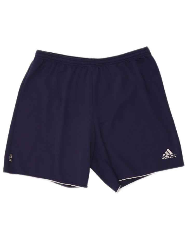 Pantaloni scurți sport pentru bărbați Adidas Climalite XL bleumarin poliester