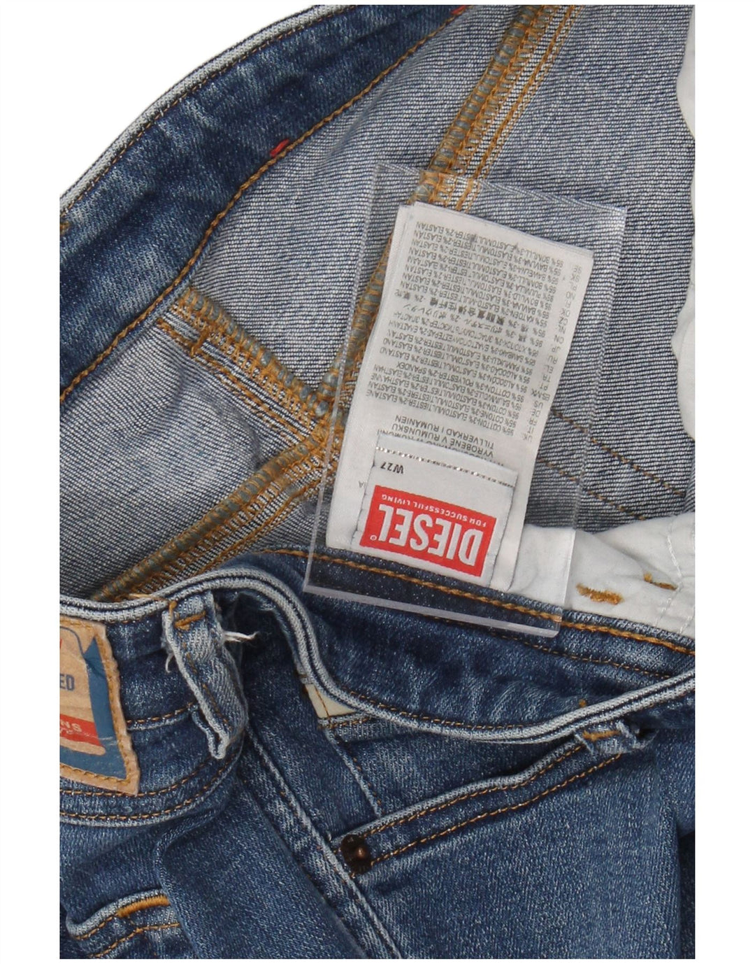 Blugi skinny DIESEL pentru femei W27 L28 Bumbac albastru