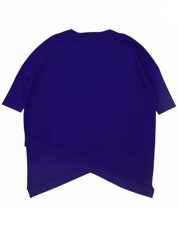 Phase Eight Bluză supradimensionată asimetrică pentru femei Marea Britanie 14 Medium Bleumarin