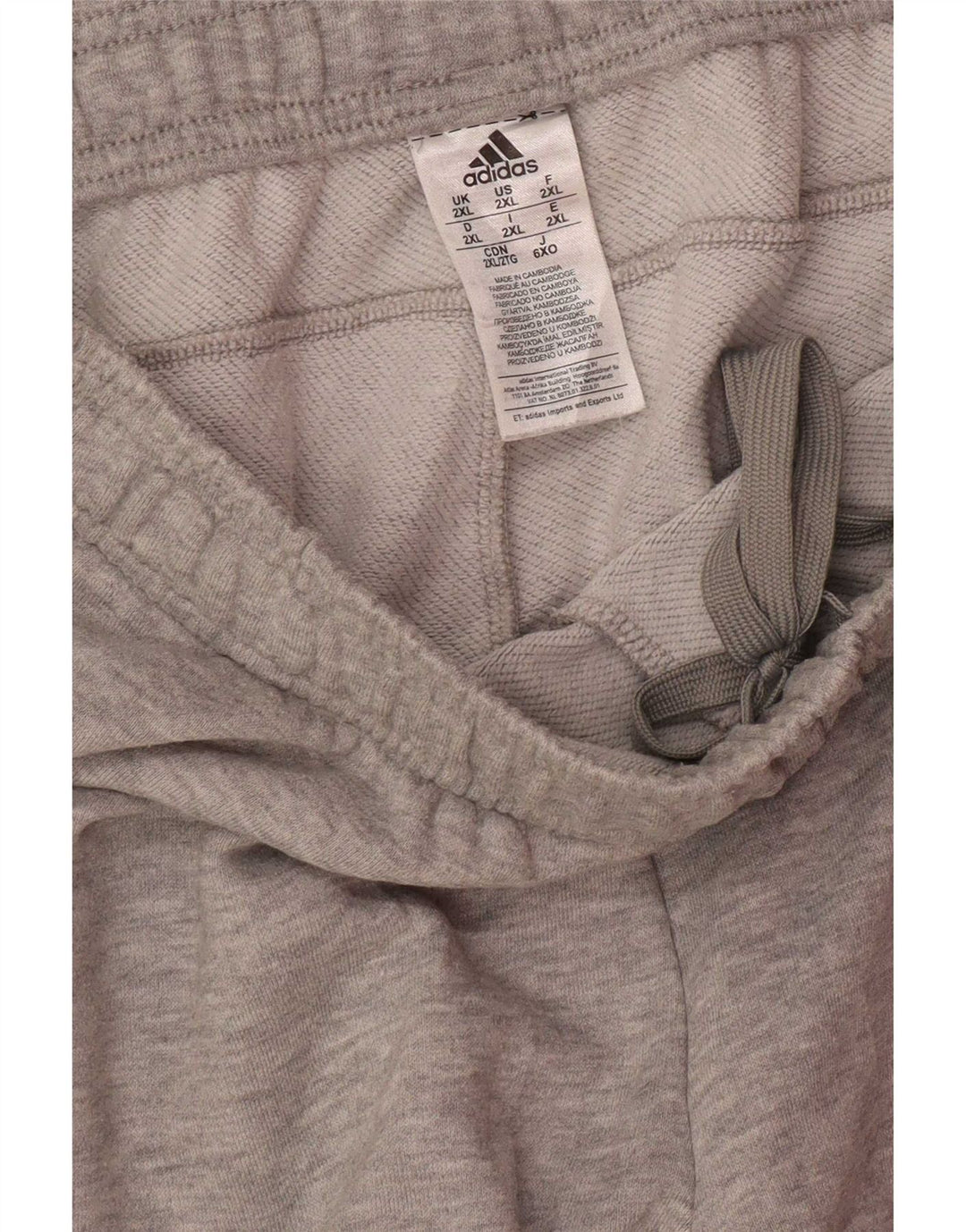 Pantaloni de trening pentru bărbați Adidas Pantaloni de jogging 2XL poliester gri