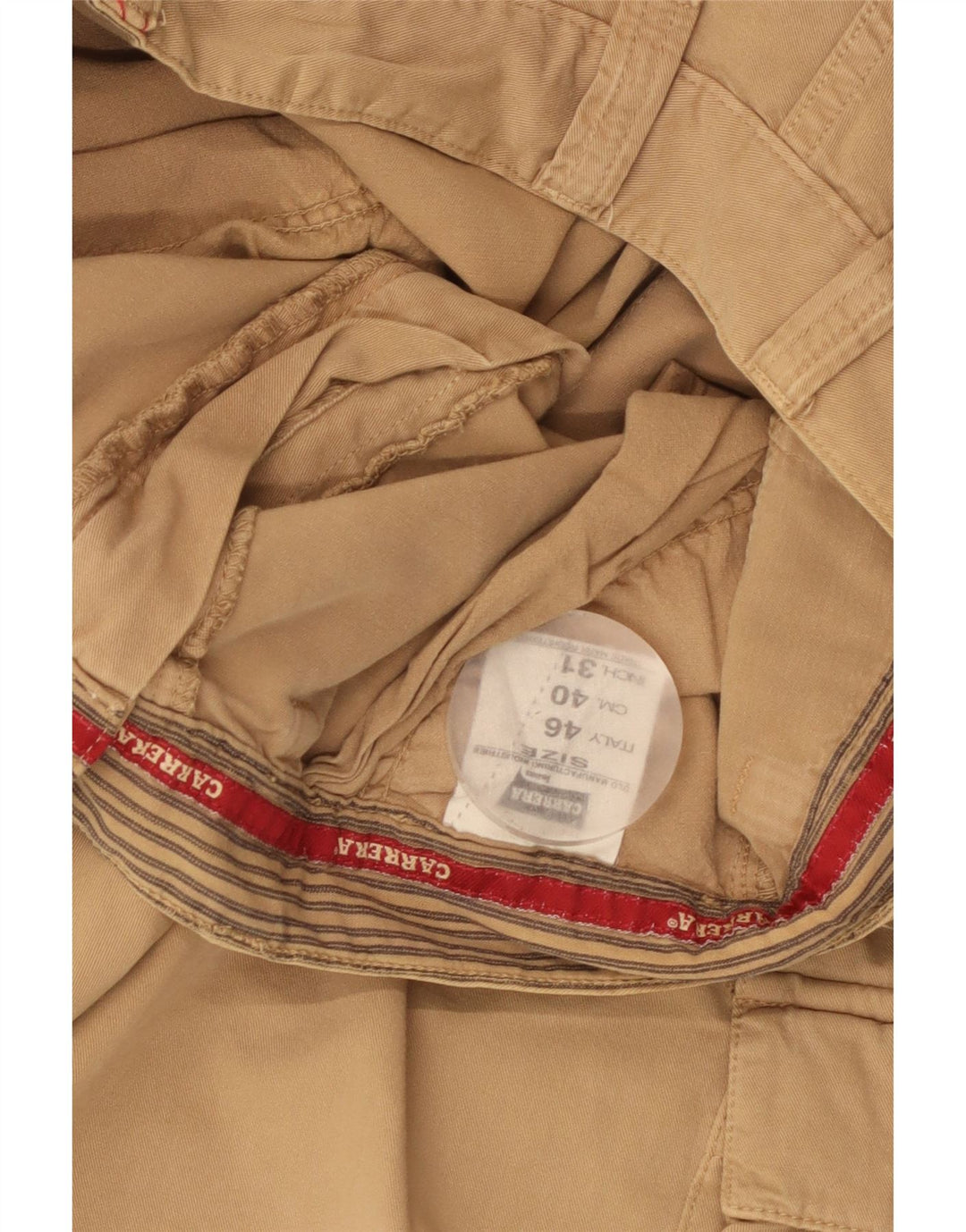 Pantaloni scurți cargo pentru bărbați Carrera W31, bumbac mediu bej
