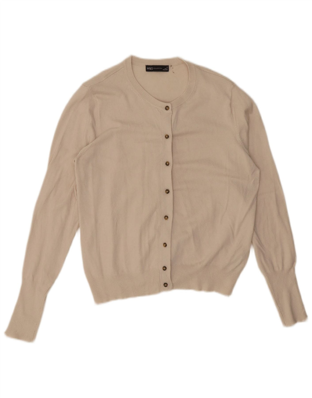 Pulover cardigan pentru femei Marks & Spencer UK 14 Medium Off White Viscose