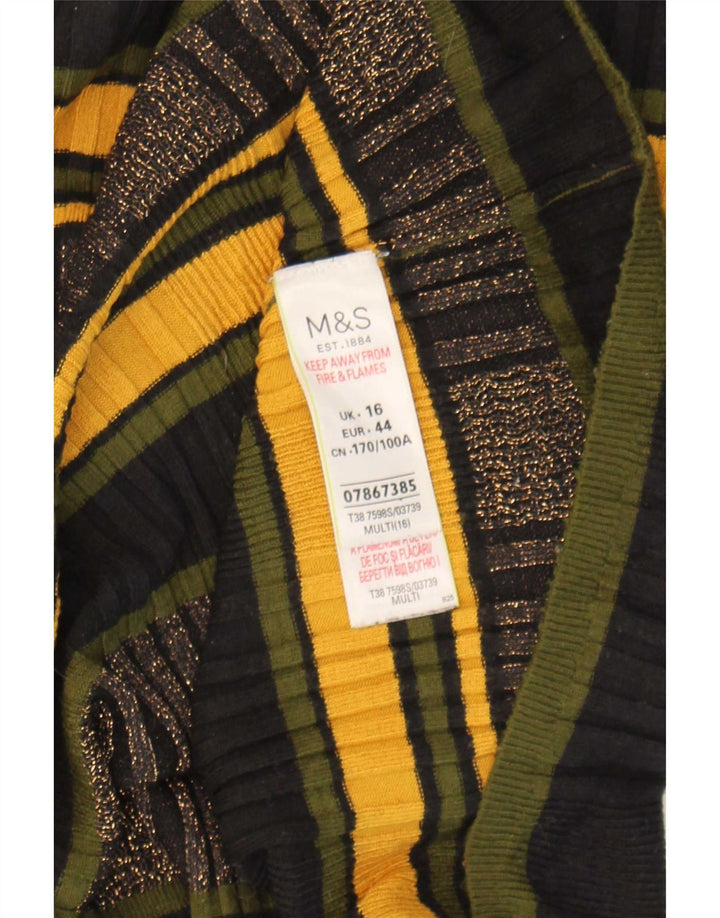 Pulover pentru femei Marks & Spencer cu gât cu barca UK 16 mare, multicolor