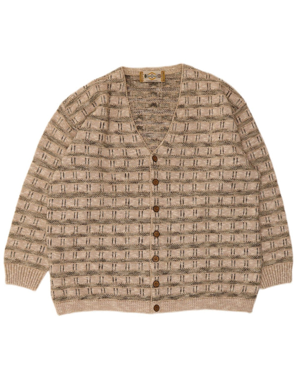 Cardigan pentru bărbați South Coast IT 54 XL Bej Geometric Acrilic