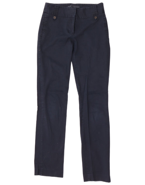 Pantaloni chino slim pentru femei Zara EU 36 XS W26 L32 Bleumarin