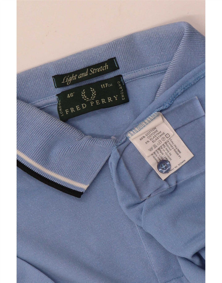 Cămașă polo pentru bărbați Fred Perry, ușor și elastic, mare albastru