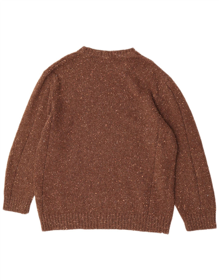 Pulover Camel Active pentru bărbați, cu gât crew, XL, maro, pete
