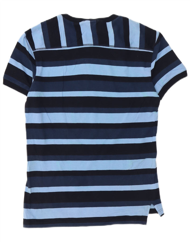 Tricou pentru bărbați Sisley Top mic din bumbac cu dungi albastre