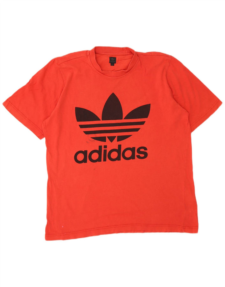 Tricou grafic Adidas pentru bărbați Top mare bumbac roșu