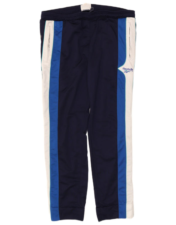 Pantaloni de trening pentru bărbați Reebok, mari, albastru, poliester color bloc
