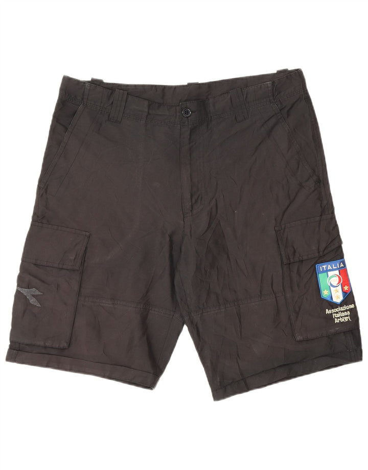 Pantaloni scurți pentru bărbați DIADORA Italia Cargo Small W32 Poliester negru