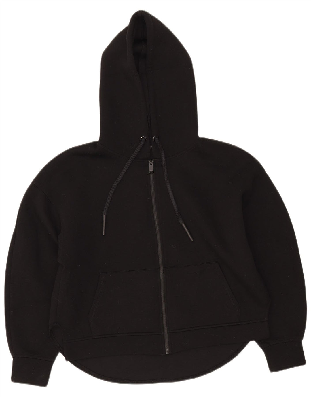 Pulover pentru femei Zara, supradimensionat, cu fermoar, UK 10, poliester negru mic