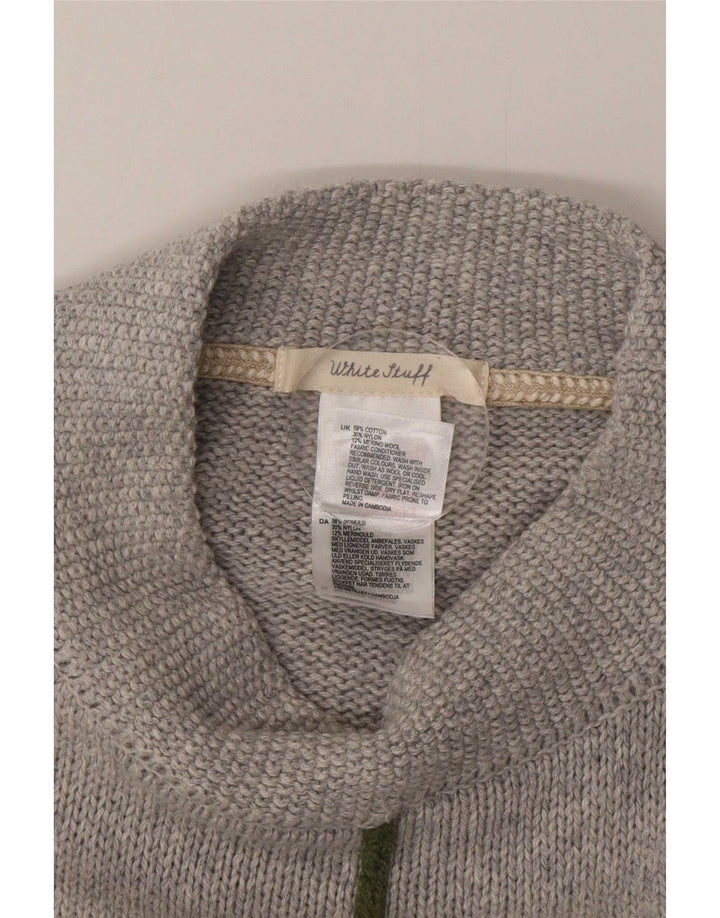 Pulover poncho pentru femei White Stuff, mărime unica, bumbac gri