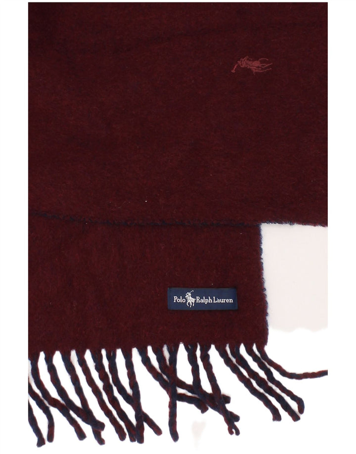 Eșarfă dreptunghiulară Polo Ralph Lauren pentru bărbați, mărime unică, Burgundy Classic