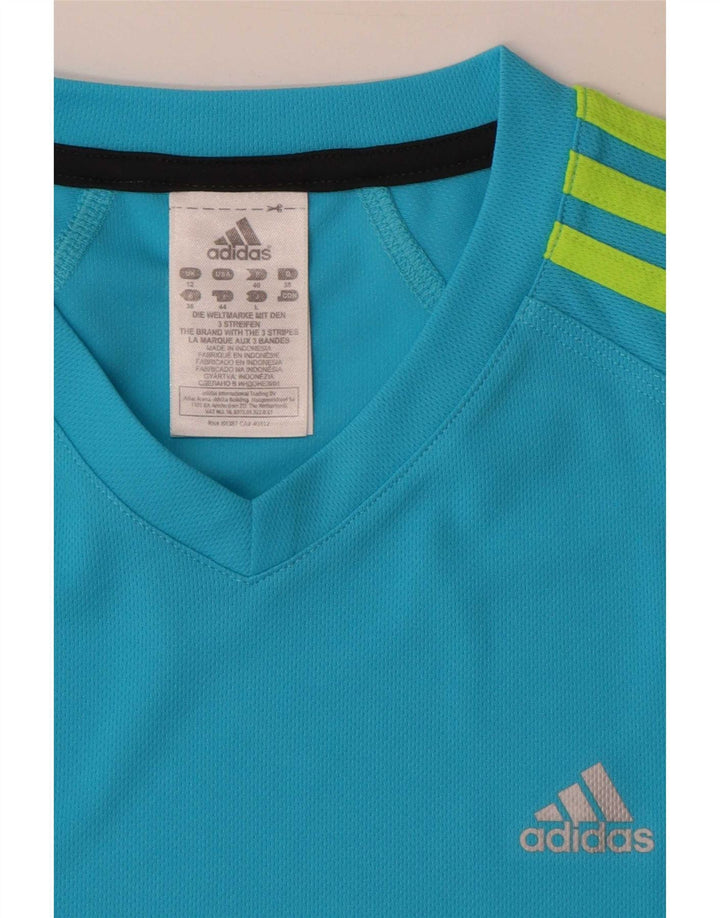 Tricou Adidas pentru femei Top UK 12 Medium Blue Poliester