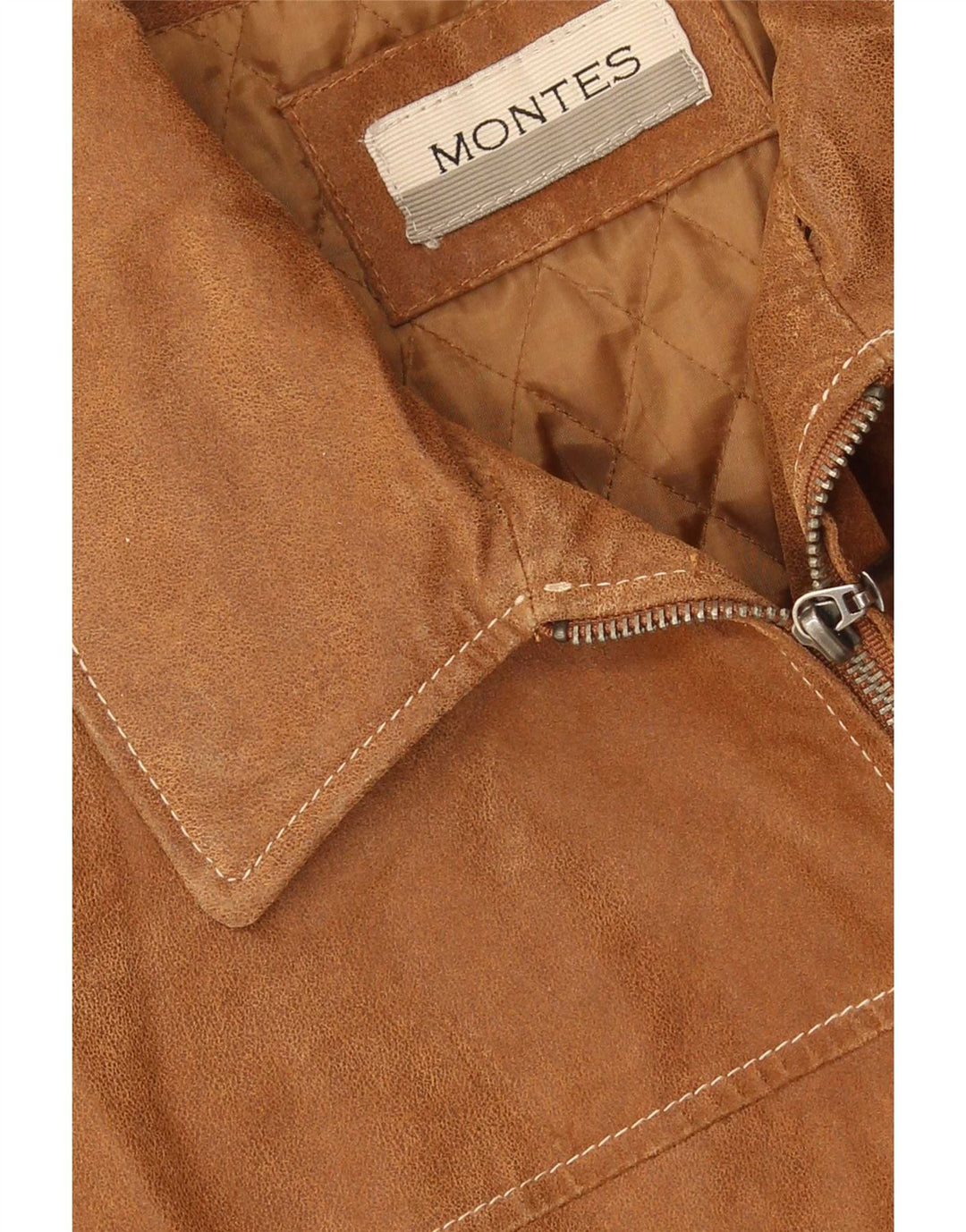 Jachetă Montes pentru bărbați din piele intoarsa UK 42 XL maro