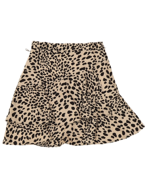 Fustă A-Line pentru femei Karen Millen UK 8 Small W26 Beige Animal Print