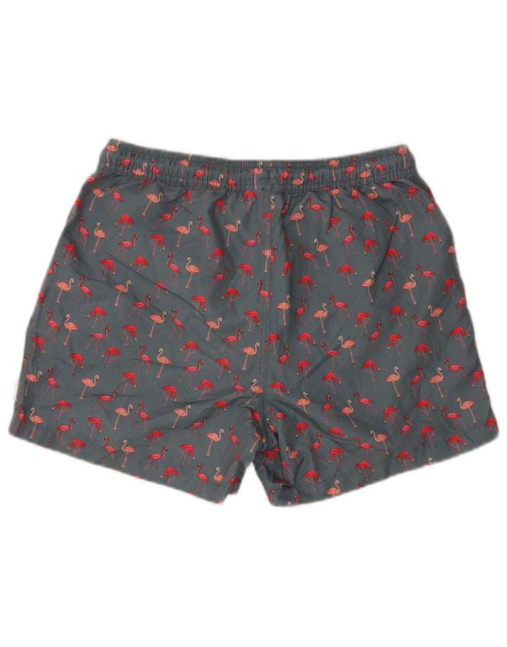 Pantaloni scurți de înot cu grafică Jack & Jones pentru bărbați, poliester, gri mediu