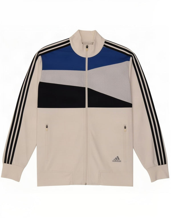 Jachetă de trening pentru bărbați Adidas UK 38/40 Medium White Colorblock