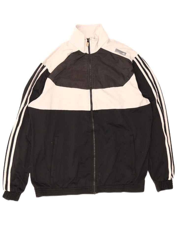 Jachetă de trening Adidas pentru bărbați Marea Britanie 44/46 Poliester color bloc negru mare
