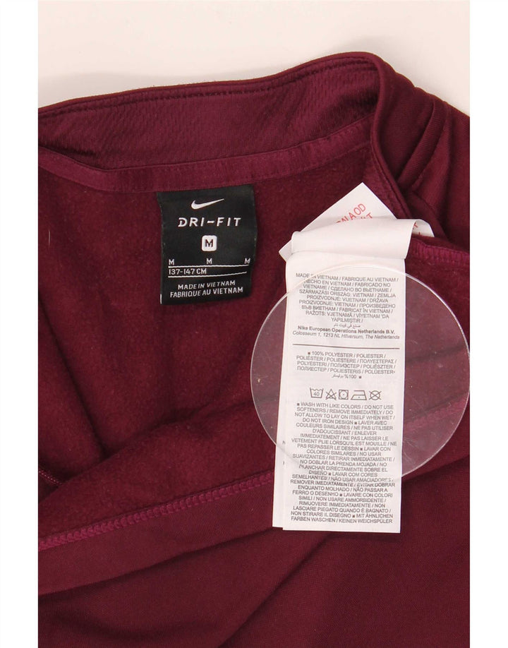 Trening cu pulover grafic Nike pentru băieți Top 10-11 ani, mediu Burgundy