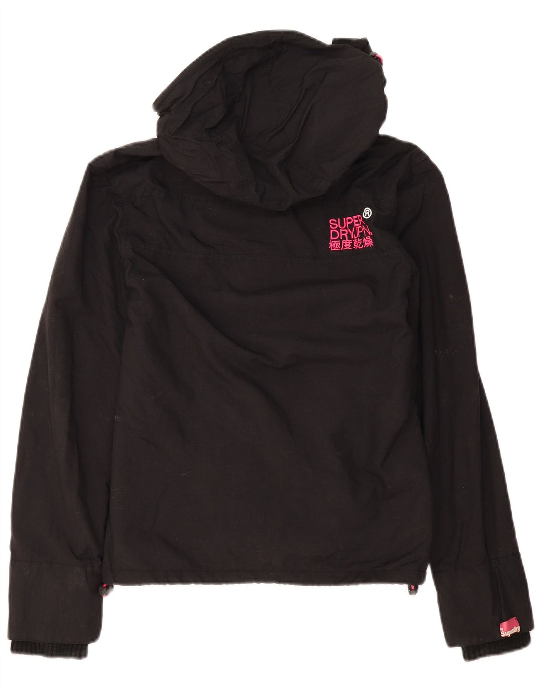 Superdry Windcheater Oversized Windbreaker Jacket pentru femei UK 6 XS Negru