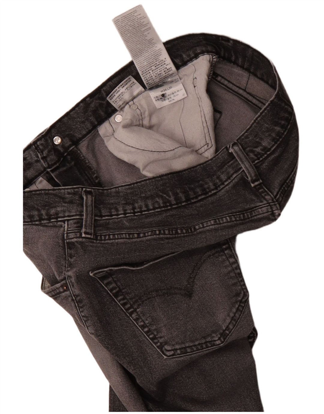 Blugi Levi's 505 drepte pentru bărbați W34 L27 bumbac gri