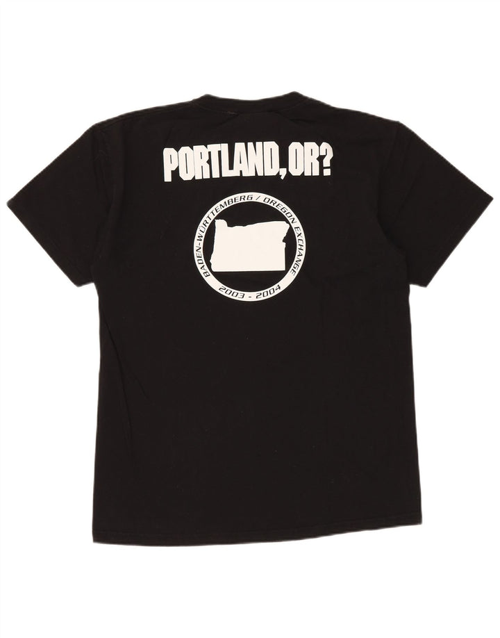 Tricou grafic pentru bărbați NIKE Top mediu negru bumbac