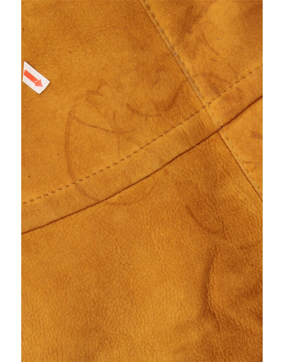 Jachetă vintage din shearling cu glugă pentru femei EU 44 XL bej shearling