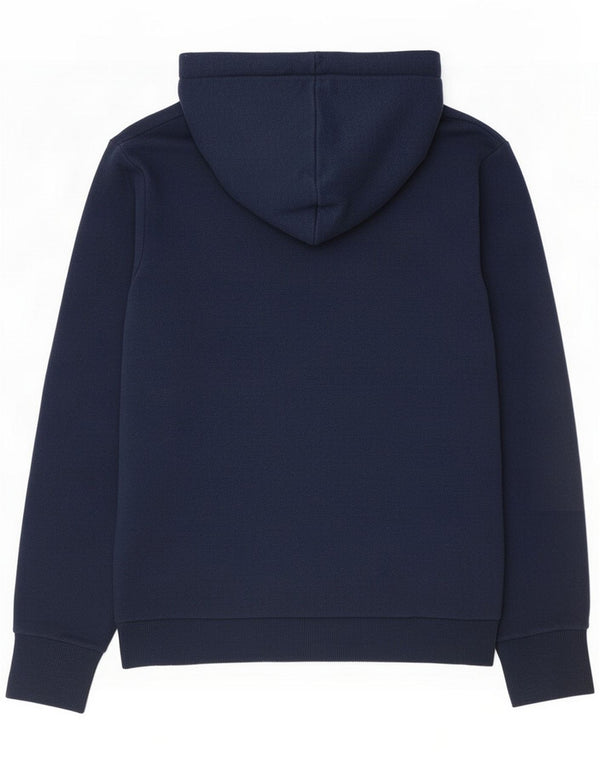 Superdry Pulover cu glugă cu grafică pentru femei UK 10 Small Bleumarin Poliester