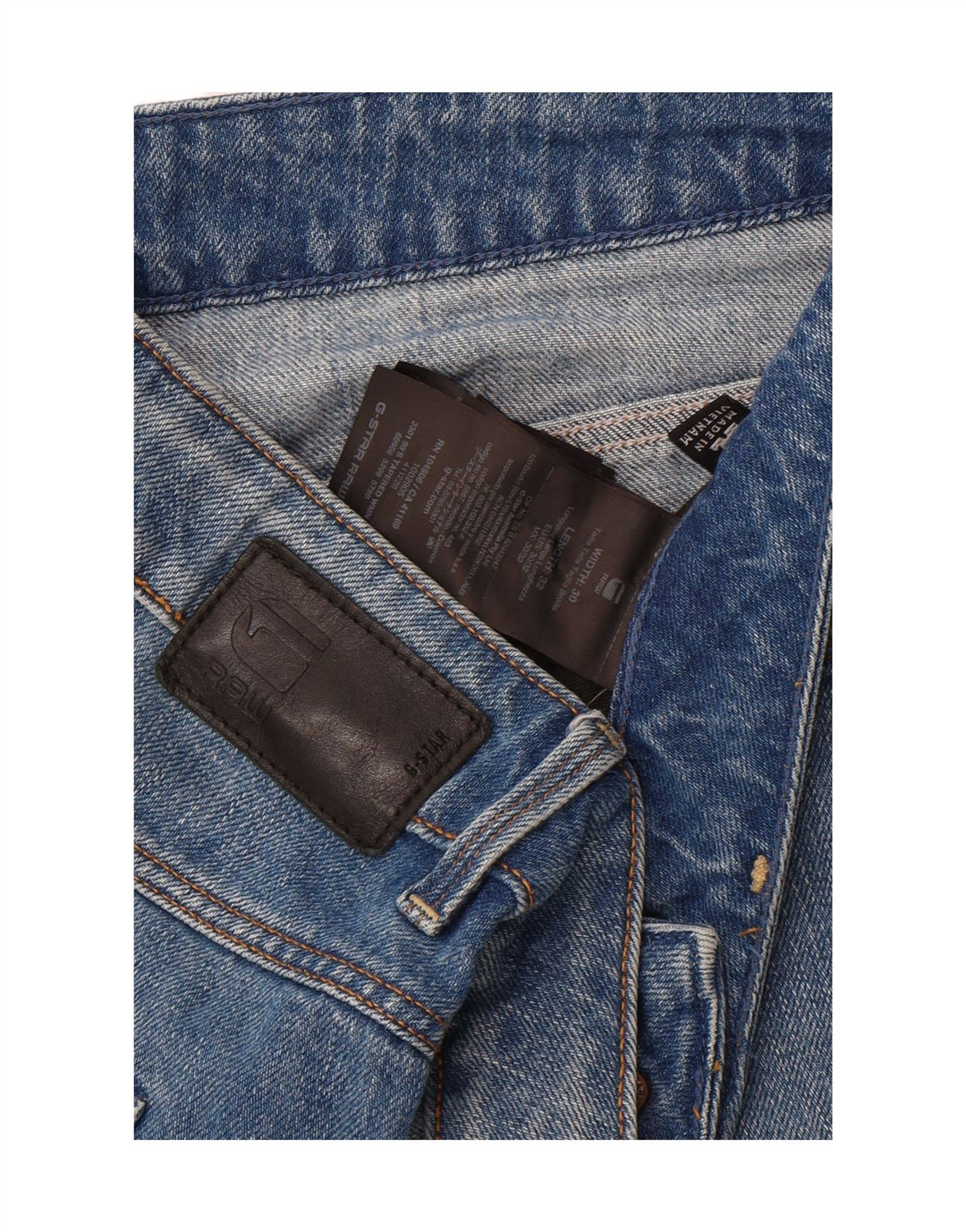 G-STAR Womens Straight Jeans W30 L28 Blue Cotton