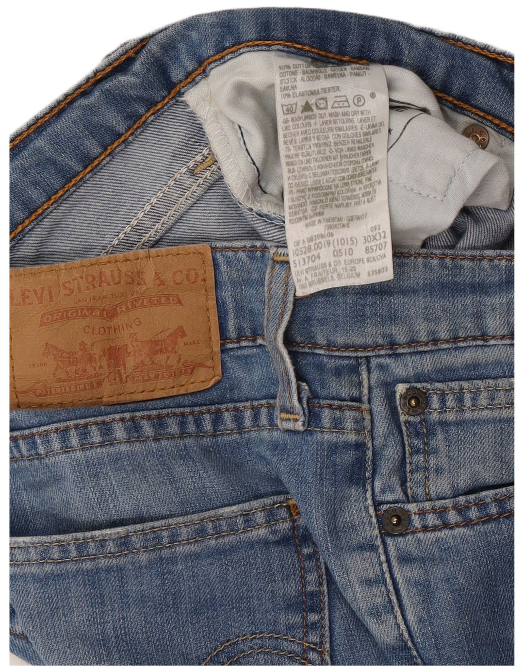 Blugi drepti pentru femei Levi's W30 L30 Bumbac albastru