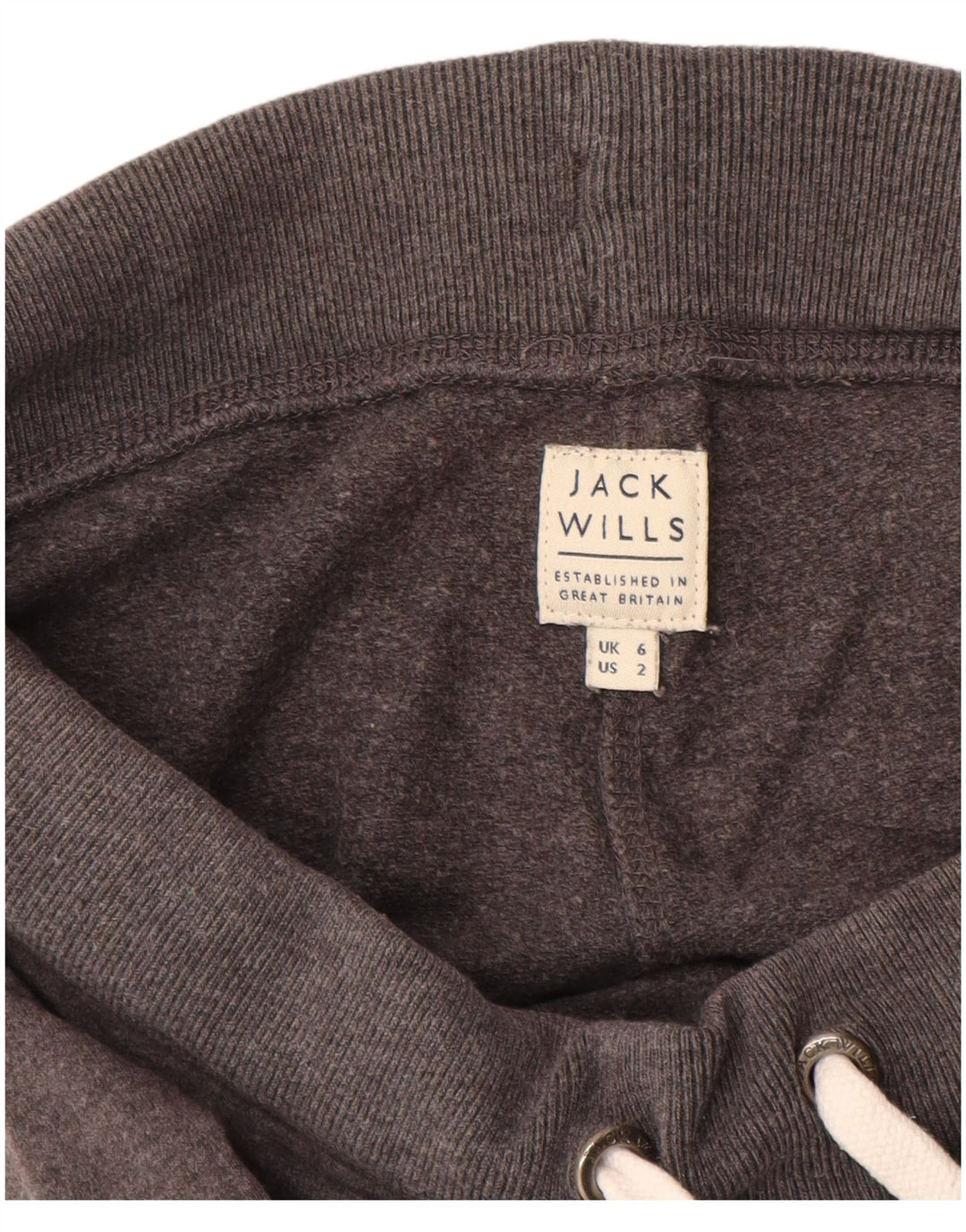 JACK WILLS Pantaloni de trening crop pentru femei UK 6 XS bumbac gri