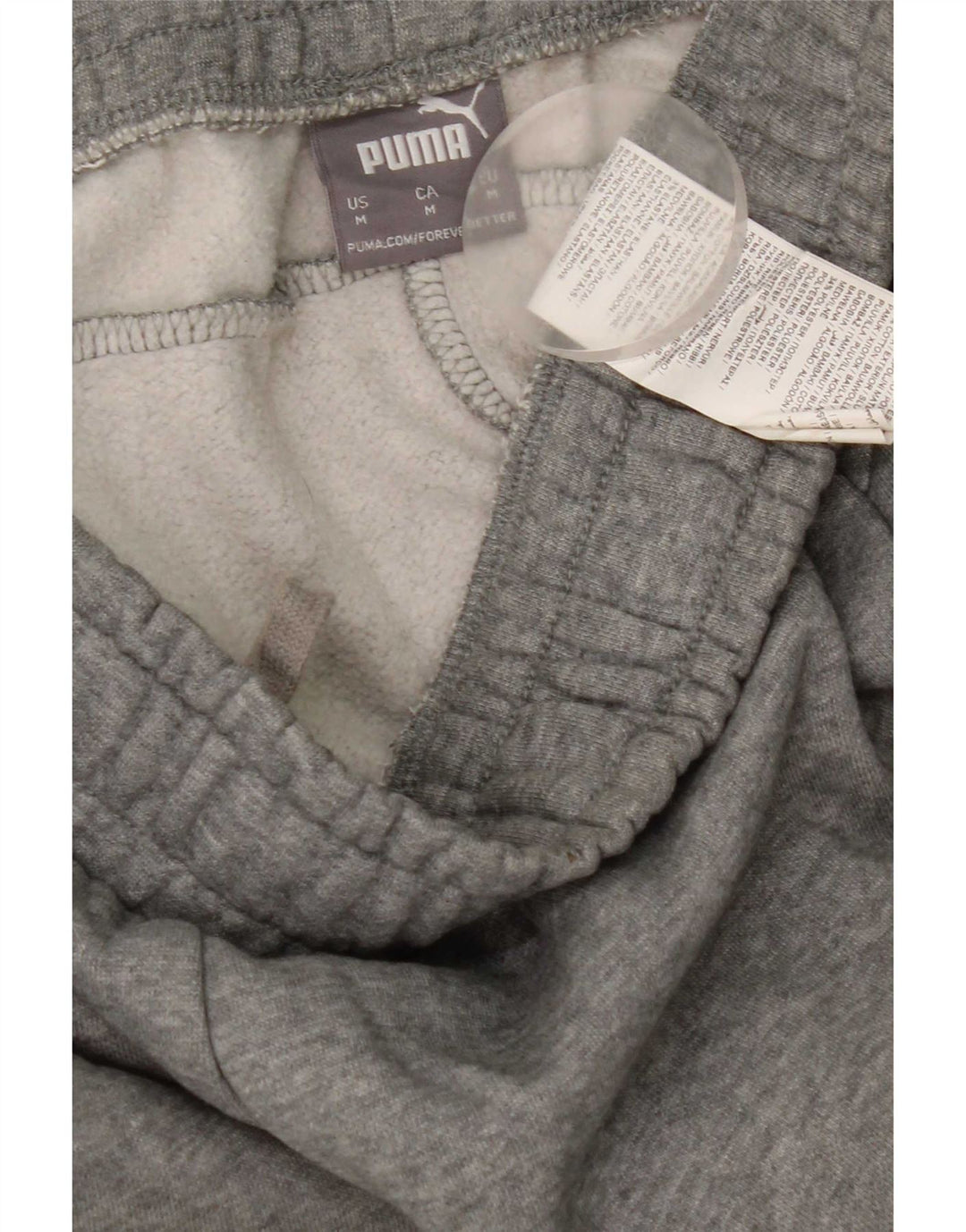 Pantaloni de trening Puma pentru bărbați Joggeri din bumbac gri mediu