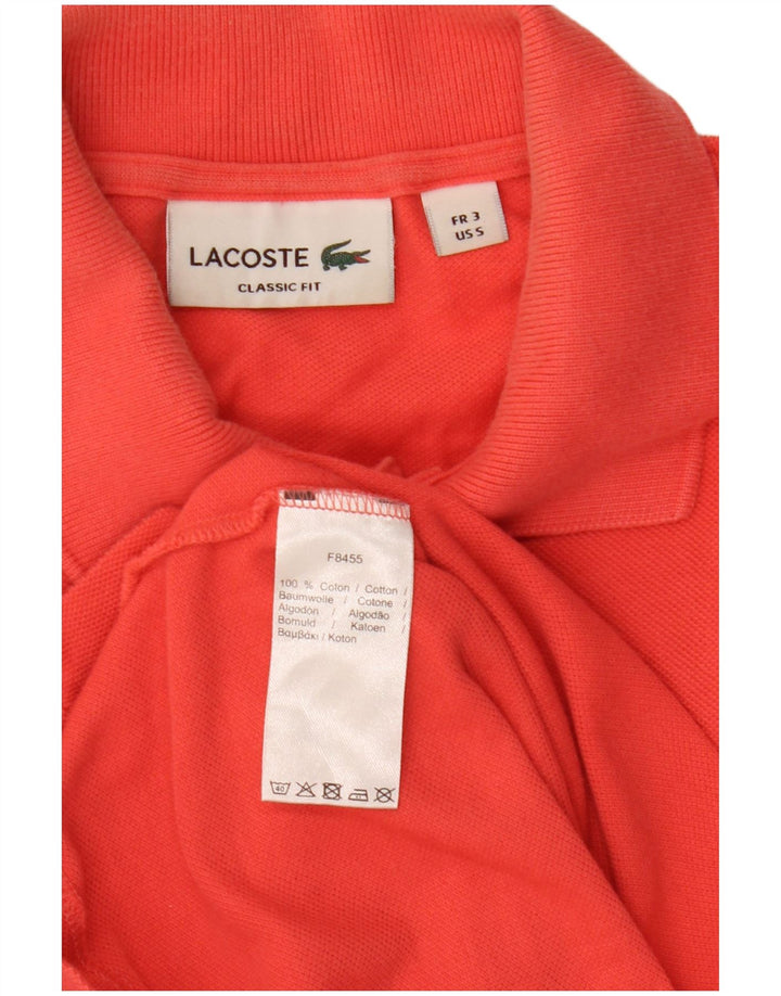 Tricou polo Lacoste Classic Fit pentru bărbați, mărimea 3, bumbac roșu mic