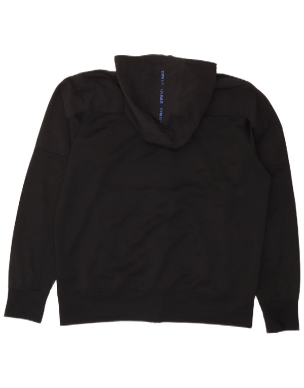 Pulover Nike Graphic Zip pentru bărbați, poliester mare, negru